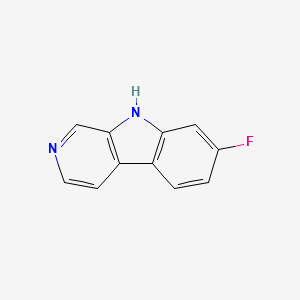 7-FLUORO-9H-PYRIDO3,4-BINDOLE structure, CAS 86349-42-0
