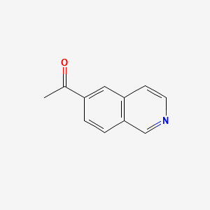 1-(ISOQUINOLIN-6-YL)ETHANONE structure, CAS 1015070-54-8
