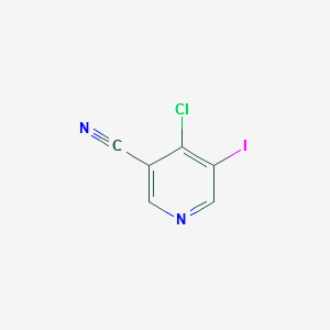 4-CHLORO-5-IODONICOTINONITRILE structure, CAS 959972-34-0