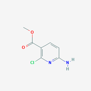 6-AMino-2-chloro-3-pyridinecarboxylic acid Methyl ester structure, CAS 1004294-64-7
