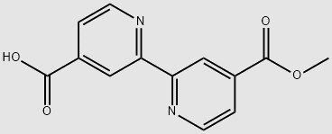 4'-(METHOXYCARBONYL)-2,2'-BIPYRIDINE-4-CARBOXYLICACID structure, CAS 161955-60-8
