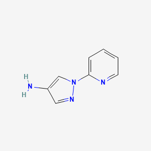1-(PYRIDIN-2-YL)-1H-PYRAZOL-4-AMINE structure, CAS 28465-95-4