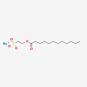 Sodium lauroyl isethionate structure, CAS 7381-01-3