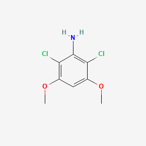 2,6-Dichloro-3,5-dimethoxyaniline structure, CAS 872509-56-3
