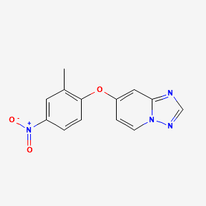 [1,2,4]Triazolo[1,5-a]pyridine, 7-(2-methyl-4-nitrophenoxy)- structure, CAS 937263-44-0