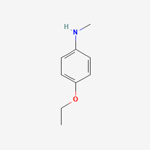 Benzenamine, 4-ethoxy-N-methyl- structure, CAS 3154-18-5