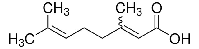 Geranic acid 85% stabilized structure, CAS 459-80-3