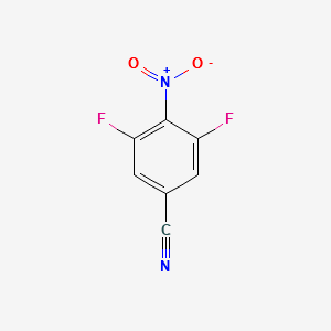 3,5-Difluoro-4-nitrobenzonitrile structure, CAS 1123172-88-2