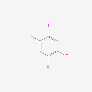 5-Bromo-4-fluoro-2-iodotoluene structure, CAS 861928-20-3