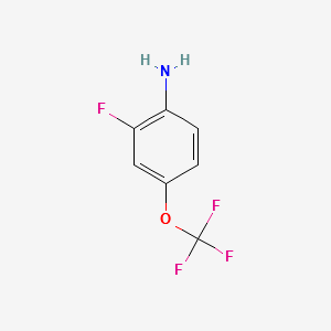 2-Fluoro-4-(trifluoroMethoxy)aniline structure, CAS 123572-58-7