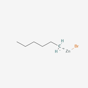 1-HEXYLZINC BROMIDE structure, CAS 124397-96-2