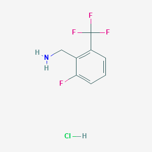 2-FLUORO-6-TRIFLUOROMETHYL-BENZYLAMINE HYDROCHLORIDE structure, CAS 643088-07-7
