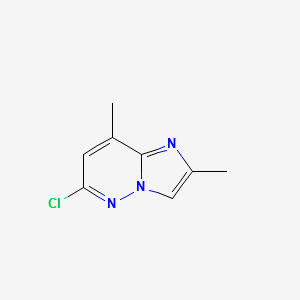 6-chloro-2,8-dimethyl-Imidazo[1,2-b]pyridazine structure, CAS 17412-23-6