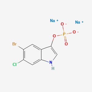 5-BROMO-6-CHLORO-3-INDOXYL PHOSPHATE, DISODIUM SALT TRIHYDRATE structure, CAS 404366-59-2