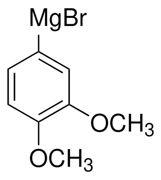 3,4-Dimethoxy Phenylmagnesium Bromide - 0.5 M in THF structure, CAS 89980-69-8