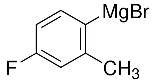5-Fluoro-2-Methylphenylmagnesium Bromide - 0.5 M in THF structure, CAS 186496-59-3
