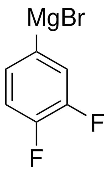 3,4-Difluorophenylmagnesium Bromide - 0.5 M in THF structure, CAS 90897-92-0
