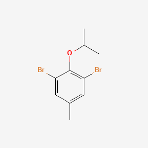 1,3-Dibromo-2-(1-methylethoxy)-5-methylbenzene structure, CAS 1310416-53-5
