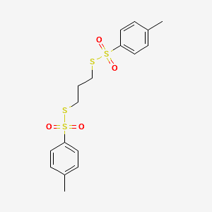 TRIMETHYLENE DI(THIOTOSYLATE) structure, CAS 3866-79-3