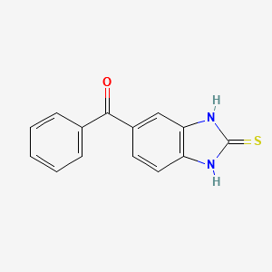 5-Benzoyl-benzimidazoline-2-thione structure, CAS 92685-57-9