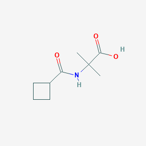 N-(Cyclobutylcarbonyl)-2-methylalanine structure, CAS 1219960-66-3
