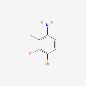 4-Bromo-3-fluoro-2-methylaniline structure, CAS 127408-03-1