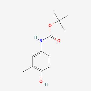 tert-butyl 4-hydroxy-3-methylphenylcarbamate structure, CAS 218966-28-0