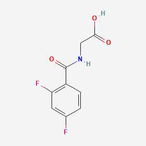 2-(2,4-difluorobenzamido)aceticacid structure, CAS 918157-04-7