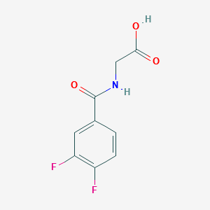 2-[(3,4-difluorophenyl)formamido]aceticacid structure, CAS 315707-69-8