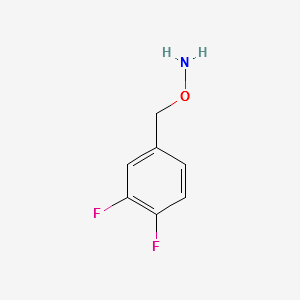 Hydroxylamine, O-[(3,4-difluorophenyl)methyl]- (9CI) structure, CAS 628703-31-1