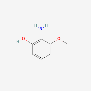 2-Amino-3-methoxyphenol structure, CAS 40925-69-7