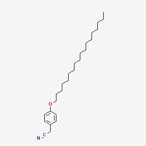 Benzeneacetonitrile, 4-(octadecyloxy)- structure, CAS 80280-48-4