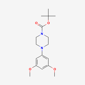 tert-butyl4-(3,5-diMethoxyphenyl)piperazine-1-carboxylate structure, CAS 1121596-71-1
