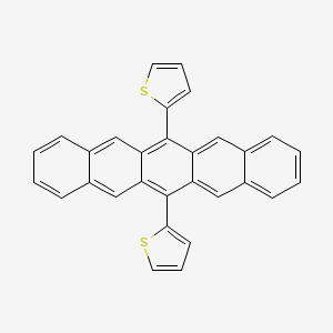 6,13-di(thiophen-2-yl)pentacene structure, CAS 849466-79-1