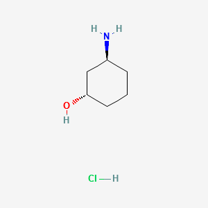 TRANS-3-AMINO-CYCLOHEXANOL HYDROCHLORIDE structure, CAS 124555-43-7