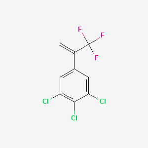 1,2,3-trichloro-5-(3,3,3-trifluoroprop-1-en-2-yl)benzene structure, CAS 864736-87-8