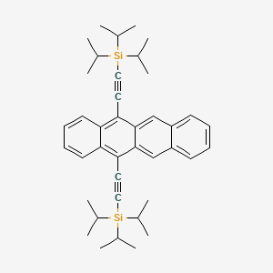 5,12-bis((triisopropylsilyl)ethynyl)tetracene structure, CAS 628316-50-7