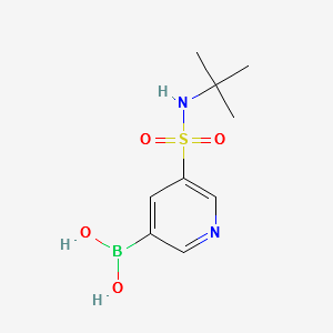 B-[5-[[(1,1-dimethylethyl)amino]sulfonyl]-3-pyridinyl]Boronic acid structure, CAS 1314987-50-2