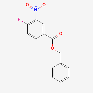 4-Fluoro-3-nitrobenzoic acid benzyl ester structure, CAS 291528-32-0