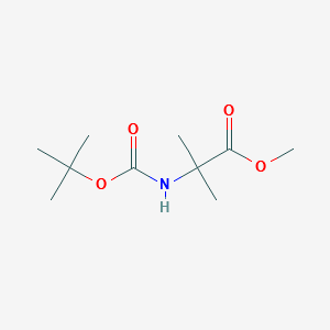 N - (tert - butoxycarbonyl) - ± - Methylalanine Methyl ester structure, CAS 84758-55-4