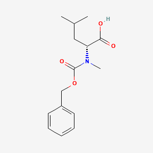 Cbz-N-Methyl-D-leucine structure, CAS 65635-85-0