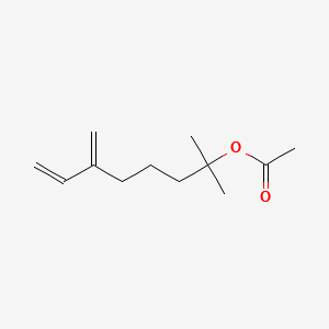 Myrcenyl acetate structure, CAS 1118-39-4