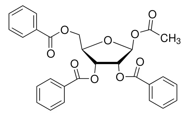 1-O-Acetyl-2,3,5-tri-O-(4-chlorobenzoyl)-beta-D-ribofuranose structure, CAS 144084-01-5