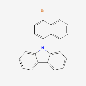 9-(4-Bromonaphthalen-1-yl)-9H-carbazole structure, CAS 257288-83-8
