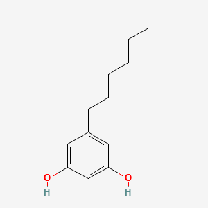 5-hexylbenzene-1,3-diol structure, CAS 5465-20-3