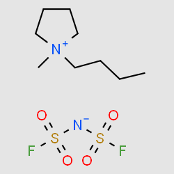 1-Butyl-1-methylpyrrolidinium Bis(fluorosulfonyl)imide structure, CAS 1057745-51-3