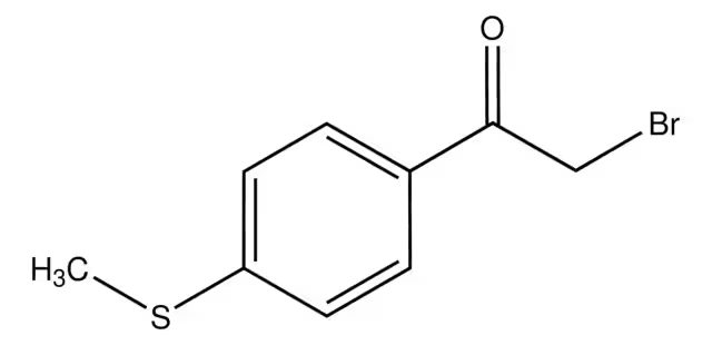 2-Bromo-1-(4-(methylthio)phenyl)ethanone structure, CAS 42445-46-5