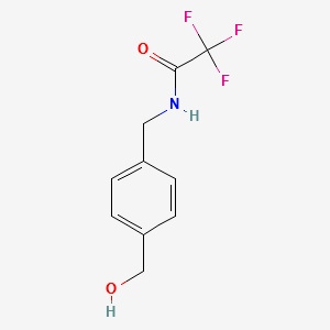N-(4-HYDROXYMETHYLBENZYL)TRIFLUOROACETAMIDE structure, CAS 171723-95-8