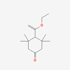 4-(1-Ethoxyvinyl)-3,3,5,5-tetramethylcyclohexanone structure, CAS 36306-87-3