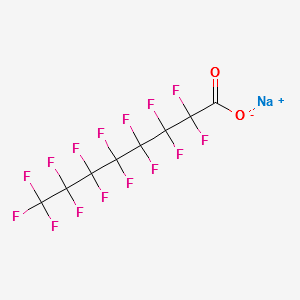 SODIUM PERFLUOROOCTANOATE structure, CAS 335-95-5